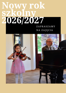 Nowy rok szkolny 2026/2027, zapraszamy na lekcje muzyki